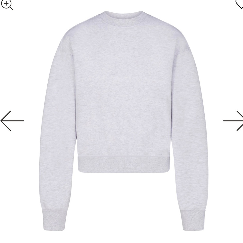 SKIMS Light Gray Sweatshirt